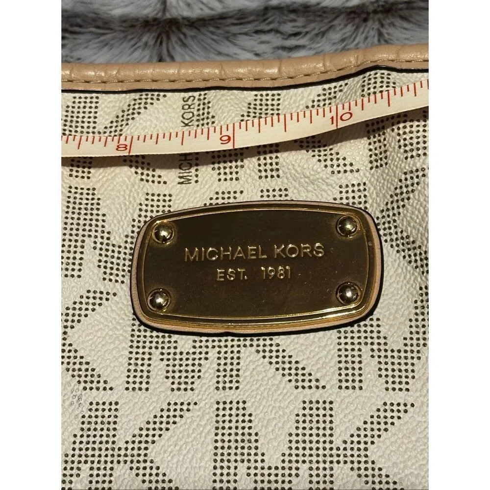 Michael Kors Beige and Cream Large Tote Bag